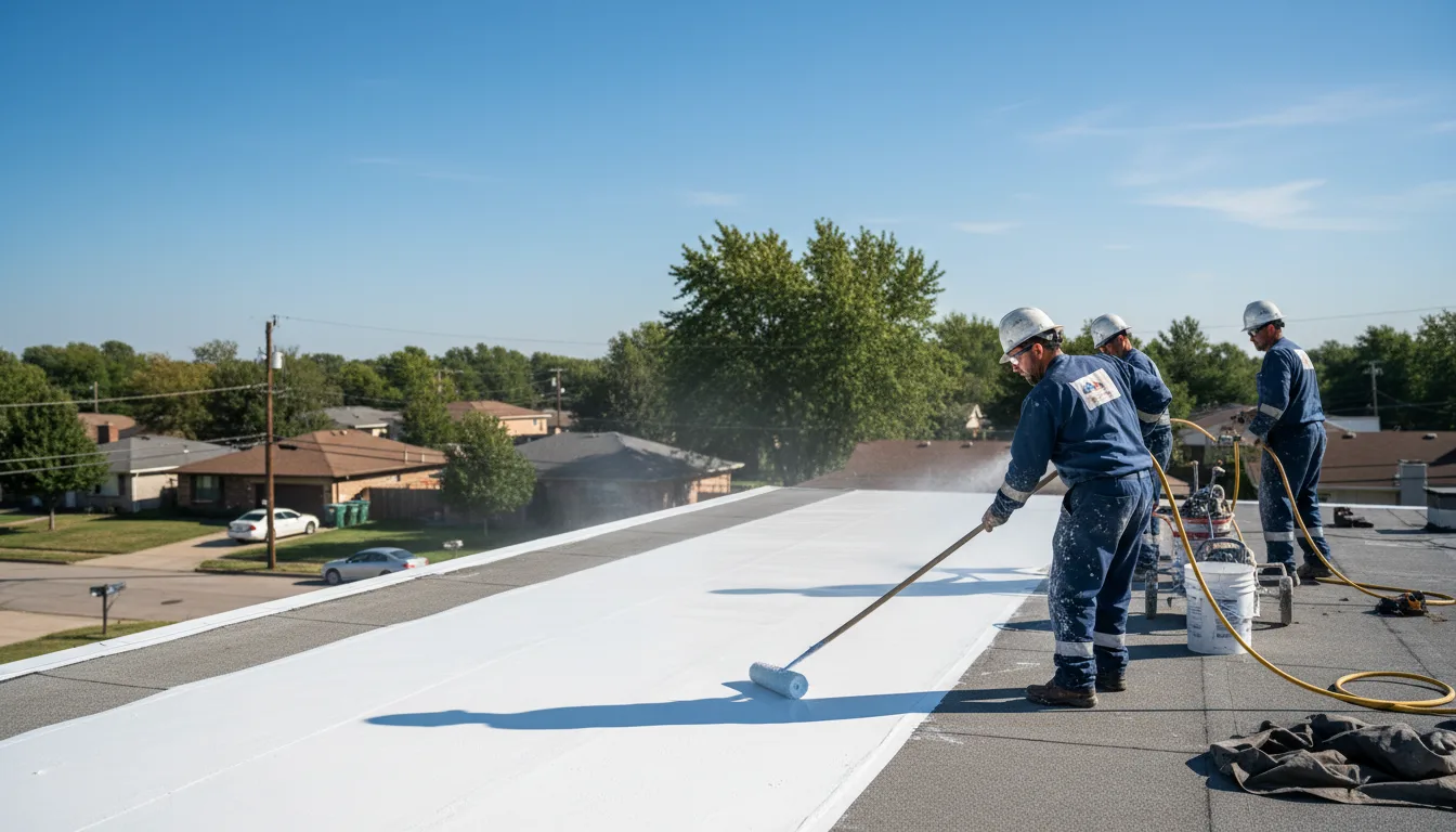Commercial roof coating in Olivia, NC near me